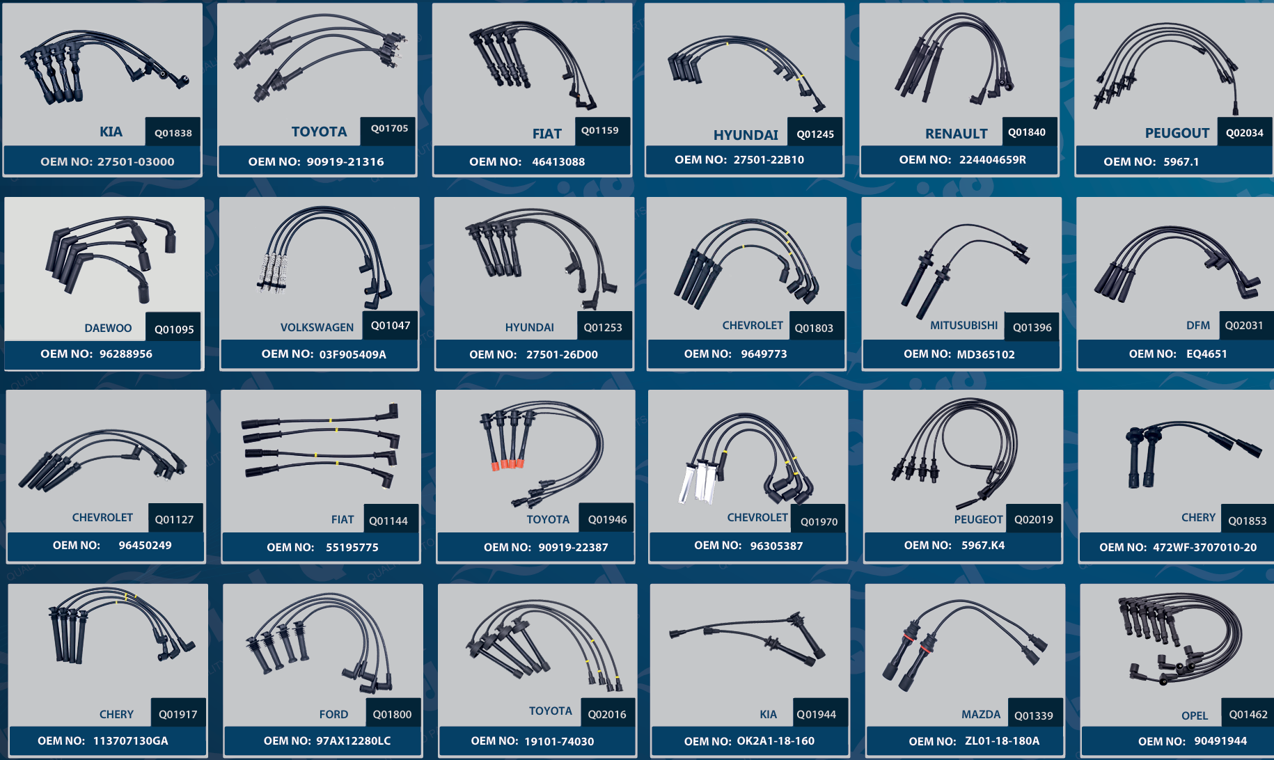 Spark Plug Wire Set - Q Bird Auto Parts