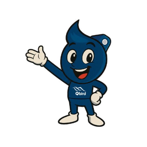 Q Bird mascot